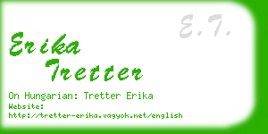 erika tretter business card